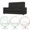 Bestar Universel 73W Sofa for Full Murphy Bed (no backrest) in grey AC-1069-25 - alternate 2